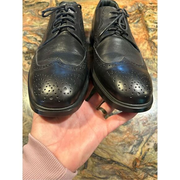 Tod’s Men’s lace up Brogues Derby shoes black size 9 Italian leather EUC sold ou - Picture 7 of 16